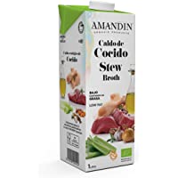 Los mejores  - Amandin Caldo de Cocido - Paquete de 6 x 1000 ml - Total: 6000 ml